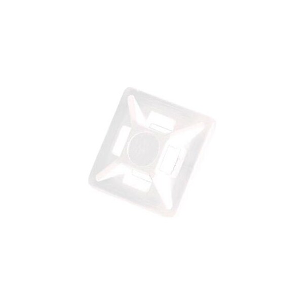 Del City Div Of Actuant Del City 9772 Mini 4-way Adhesive Mtg Base- 3/4" sq- Natural, 100 Pieces 9772 - main